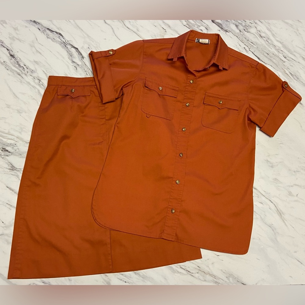 The Villager Vintage 70’s Matching Shirt and Skirt set